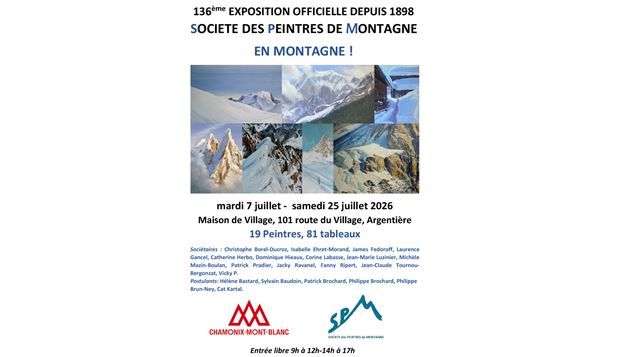 Exposition de la Société des Peintres de Montagne 