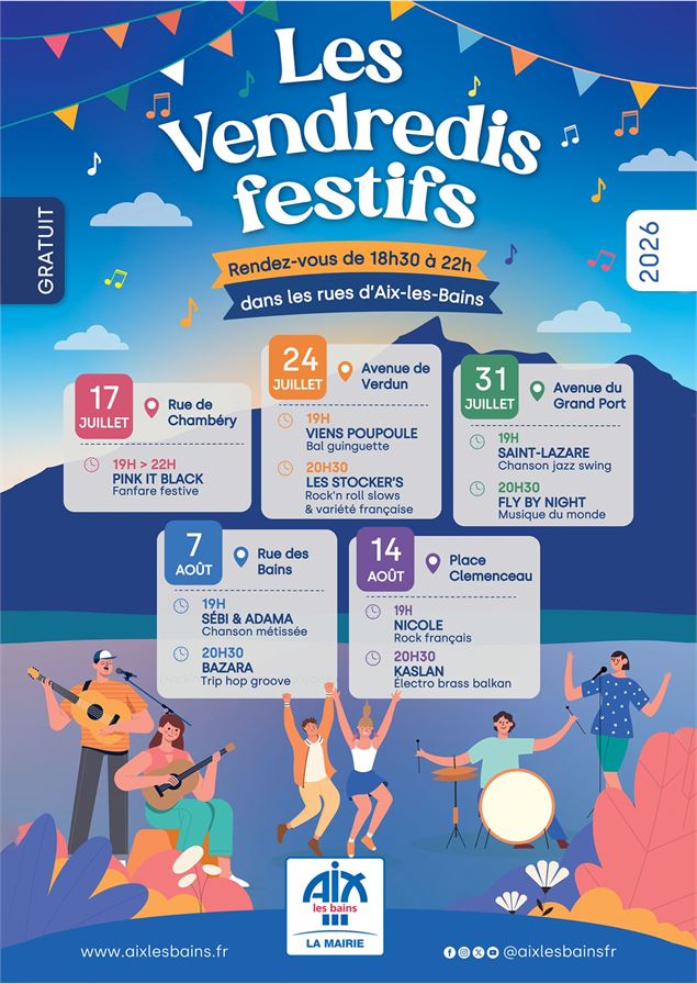 Vendredis festifs - Mairie d'Aix-les-Bains
