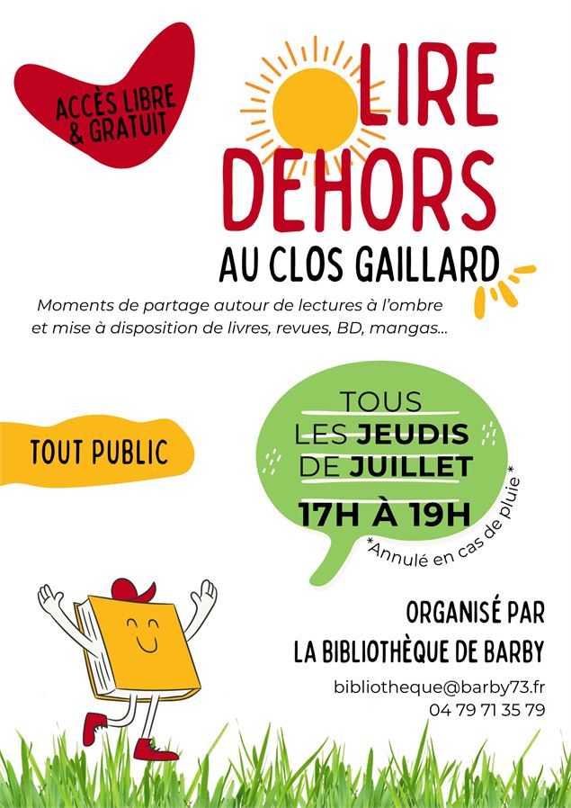 Lire Dehors - @bibliotheque de barby