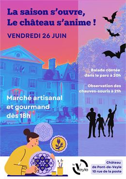 Affiche du marché artisanal et gourmand - Communauté de commune de la Veyle