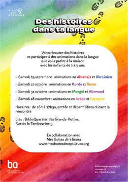 Des histoires dans ta langue : animations en allemand et mongol - DR