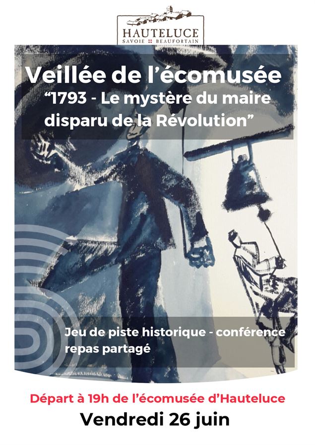 Affiche qui représente un homme poursuivi et enterré de cloches. - Mathieu Perruche