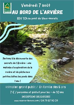 Sorties nature : "Au bord de l'Arvière en famille"_Valromey-sur-Séran - Maison du Marais de Lavours