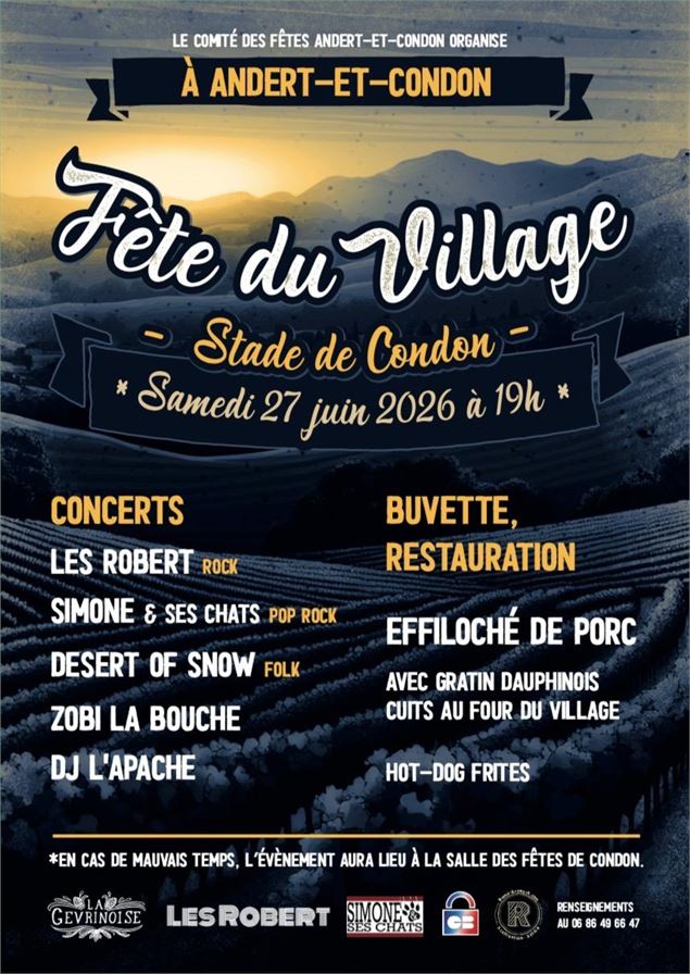 Fête du village à Condon_Andert-et-Condon - Comité des Fetes d'Andert Condon