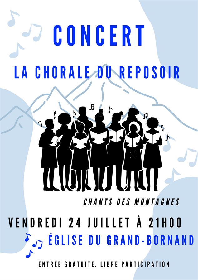 affiche concert la Chorale du Reposoir - la Chorale du Reposoir