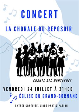 affiche concert la Chorale du Reposoir - la Chorale du Reposoir