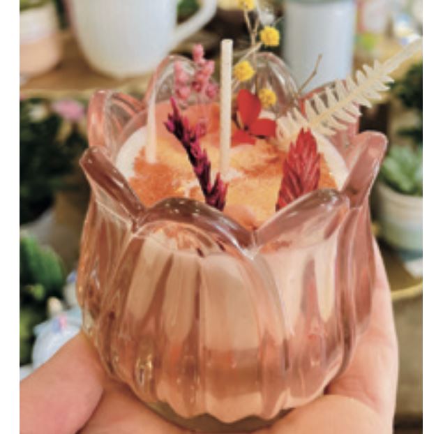 bougie créative - Pom'violette
