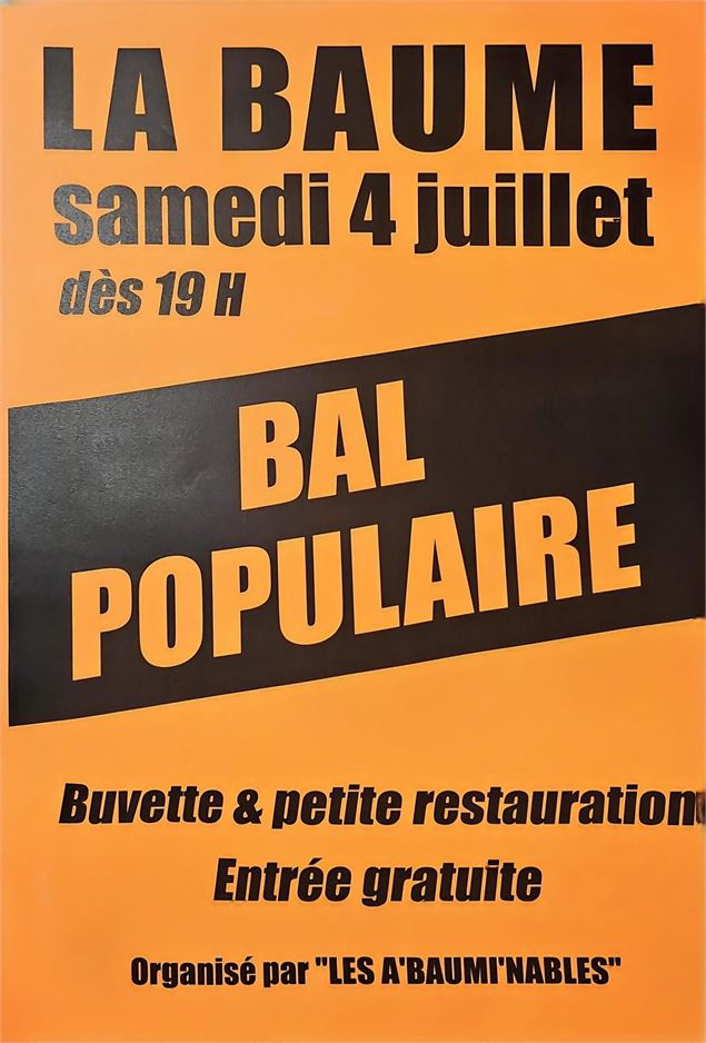 Bal populaire_La Baume - Les A'Baumi'Nables