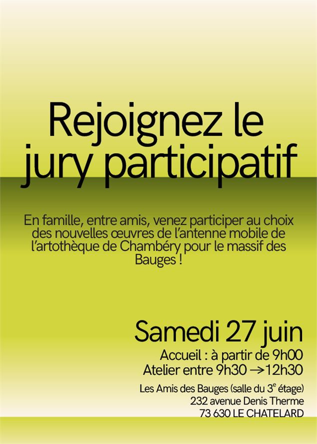 Rejoignez le jury participatif de l'artothèque mobile !_Le Châtelard - Musée des Beaux-Arts de Chamb