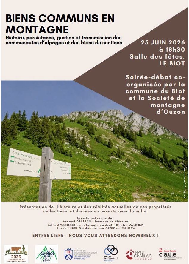 Biens communs en montagne - Mairie le Biot