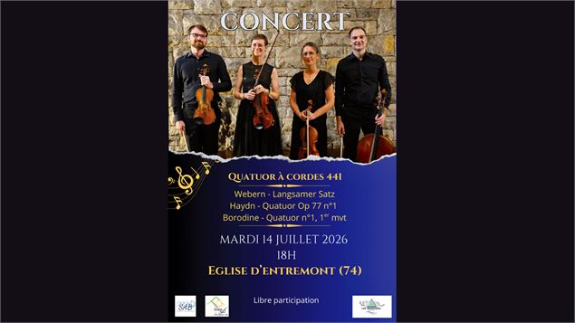 Concert -  Quatuor à cordes 441_Glières-Val-de-Borne - SAB