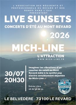 Mich-Line, Live Sunset concert d'été au Mont Revard - Mich-Line