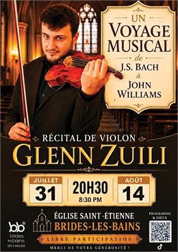 Affiche Récital de Violon - Glenn Zuili