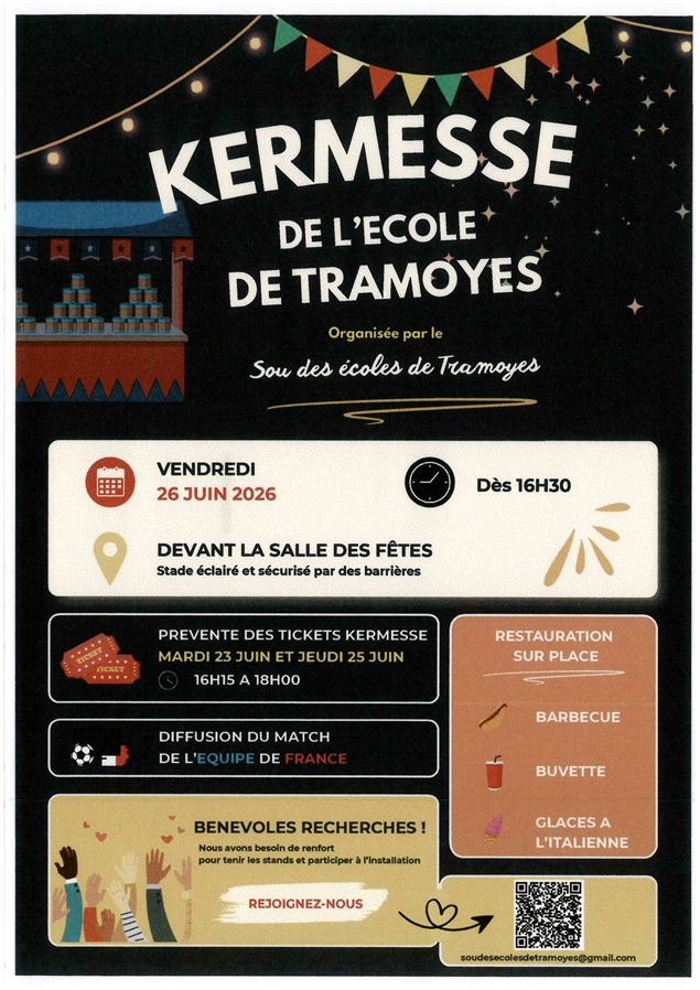 Kermesse de l'école - Sou des Ecoles de Tramoyes