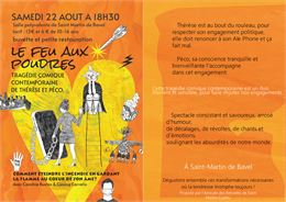 flyer recto-verso le feu aux poudres - par nos soins, création ALR