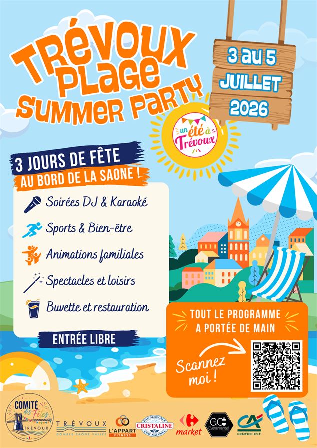 Trévoux Plage 2026 - Mairie de Trévoux