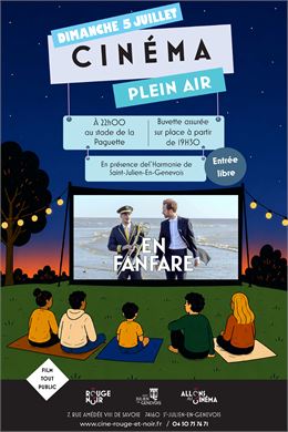 Affiche Cinéma plein-air 2026 - Cinéma Rouge&Noir