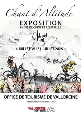 Exposition Encre de chine et aquarelles_Vallorcine - Claudia M