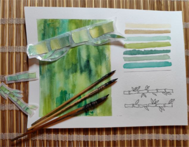 Atelier aquarelle : création de marque-pages avec Christel Cerruti_Faverges-Seythenex - Christel_Cer