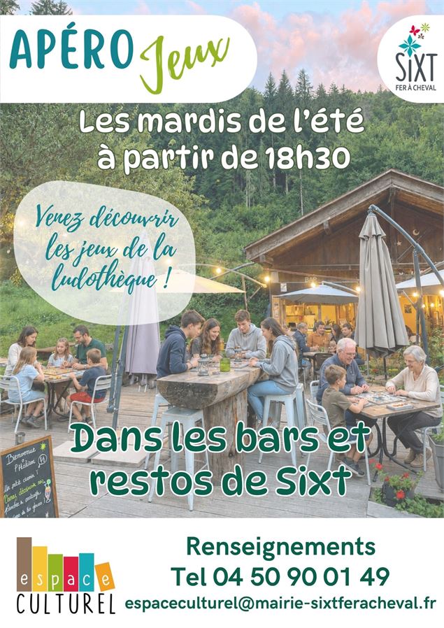 Apéro Jeux dans les bistrots/restos de Sixt._Sixt-Fer-à-Cheval