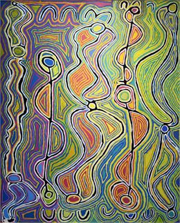 Atelier les p'tits curieux : motifs aborigènes_Saint-Gervais-les-Bains - Judy Watson Napangardi coll