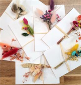 Atelier cartes fleuries - Pom'violette