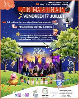 L'affiche détaille le programme de l'évènement - Centre Social Colibri