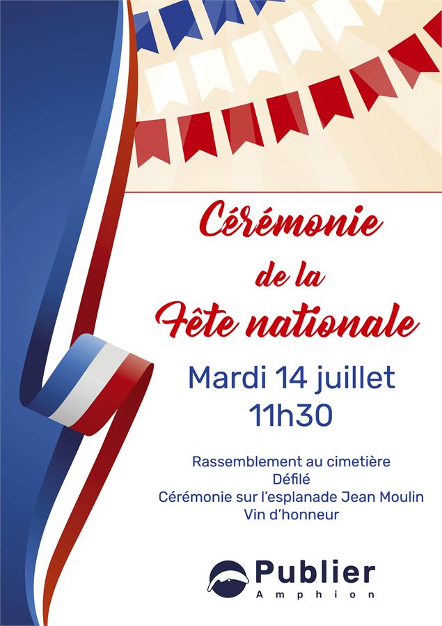 Cérémonie de la Fête Nationale à Publier - Mairie de Publier