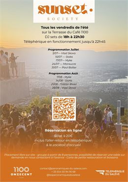 Soirée sunset society - Panoramiques du Salève