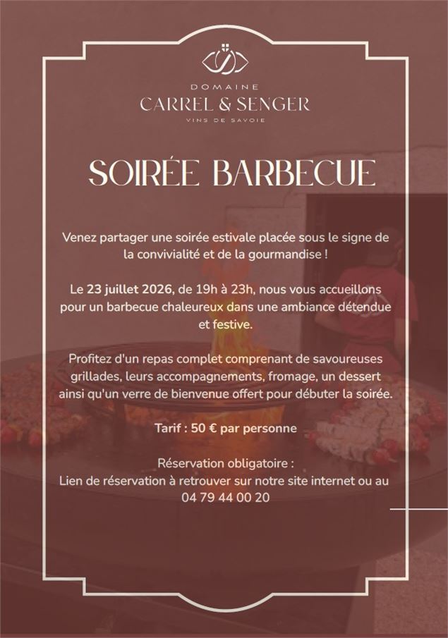 Soirée Barbecue au Domaine Carrel & Senger_Jongieux