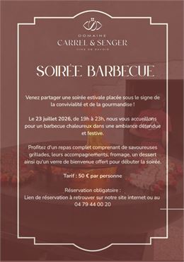 Soirée Barbecue au Domaine Carrel & Senger_Jongieux