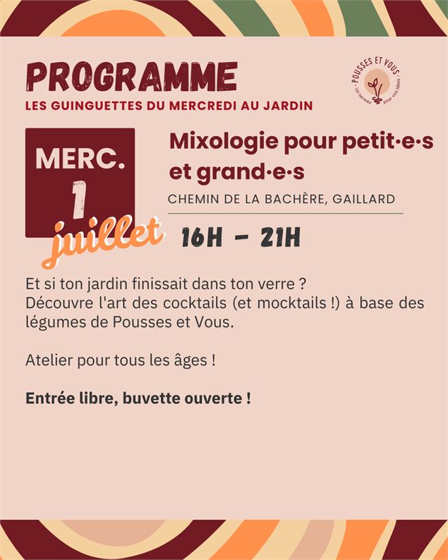 Mixologie pour petit-e-s et grand-e-s_Gaillard - Pousses et vous