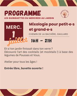 Mixologie pour petit-e-s et grand-e-s_Gaillard - Pousses et vous