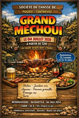 Grand méchoui à Pugieu_Virieu-le-Grand - Société de chasse de Pugieu/Contrevoz