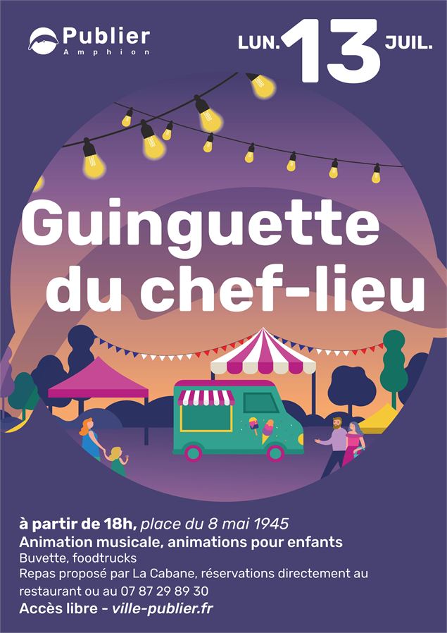 Guinguette du chef-lieu à Publier - Mairie de Publier