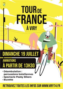 Affiche Tour de France Viry - Illustration ©Freepik