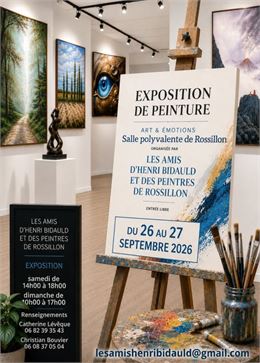 Exposition de peintures "Art et émotions"_Rossillon - Les Amis d'Henri Bidauld