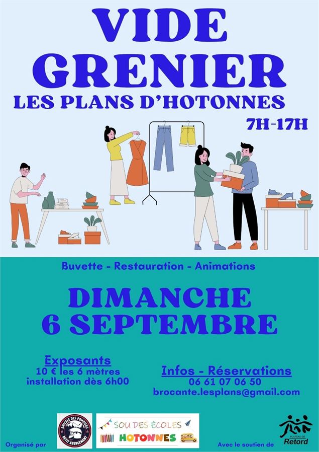 Vide grenier aux Plans d'Hotonnes_Haut Valromey - Amicale des pompiers du Petit Abergement