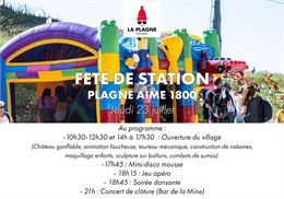 fête plagne 1800 - OTGP