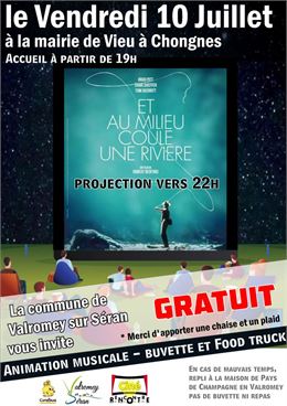 Séance de cinéma plein air "Et au milieu coule une rivière" à Chongnes_Valromey-sur-Séran - Mairie d