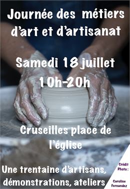 Affiche 11 E Journée des métiers d'art et d'artisanat de Cruseilles - Association artisanat et métie