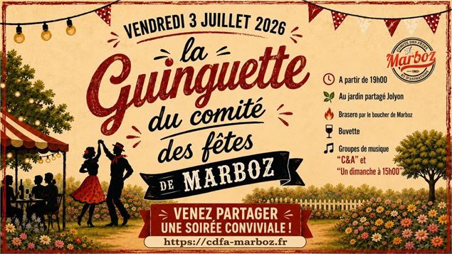 La Guinguette du Comité des fêtes de Marboz ! - CDFA Patrice Guillermin