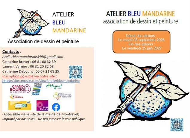 Nouvelle activité à la rentrée: l'Atelier Bleu Mandarine à Marboz - Atelier Bleu Mandarine