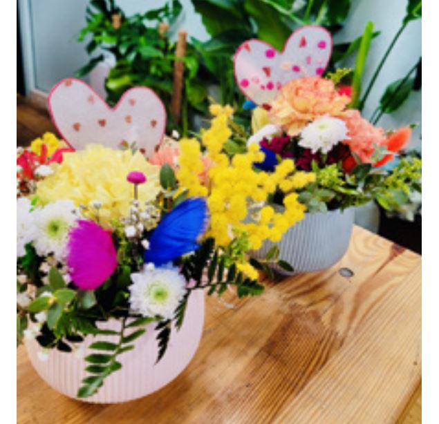 composition florale - Pom'violette