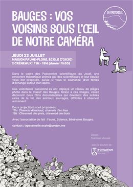 Passerelles scientifiques du jeudi - 23 juillet - Naïs Granjard
