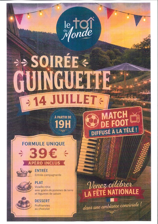 Soirée guinguette accordéon avec Marcel au Toî du Monde_Flumet - Toî du Monde