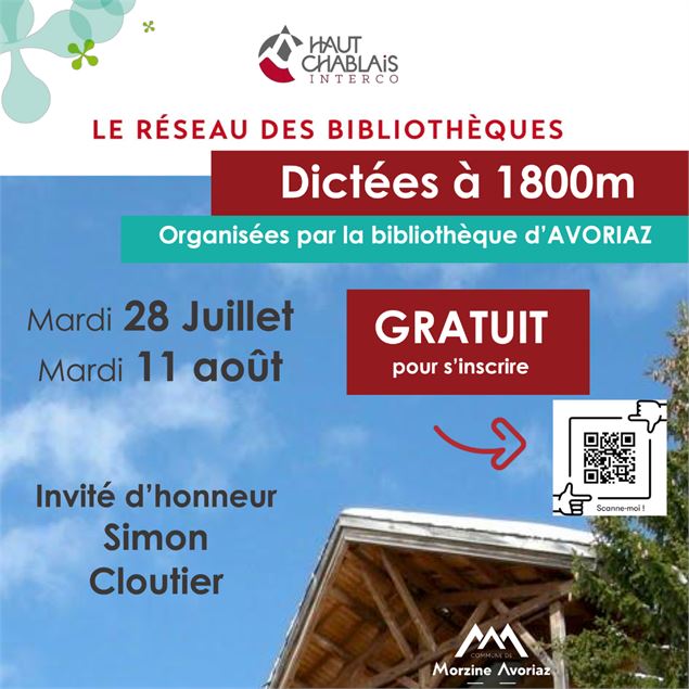Dictée avec la bibliothèque d’Avoriaz._Avoriaz