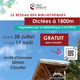Dictée avec la bibliothèque d’Avoriaz._Avoriaz