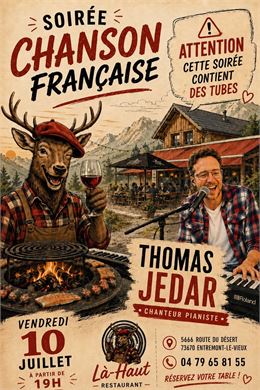Soirée chansons françaises au restaurant Là-Haut_Entremont-le-Vieux