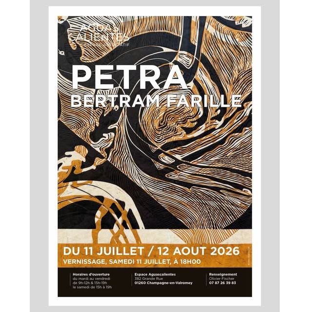 Exposition de peintures et sculptures de Pétra Farille Bertram à l'Espace Aguascalientes_Champagne-e